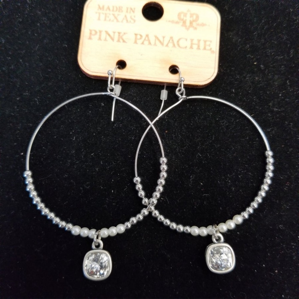 NWT Pink Panache Hoop Earrings
